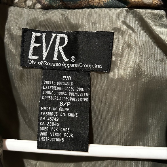EVR vintage silk bomber with zipper - Picture 3 of 8